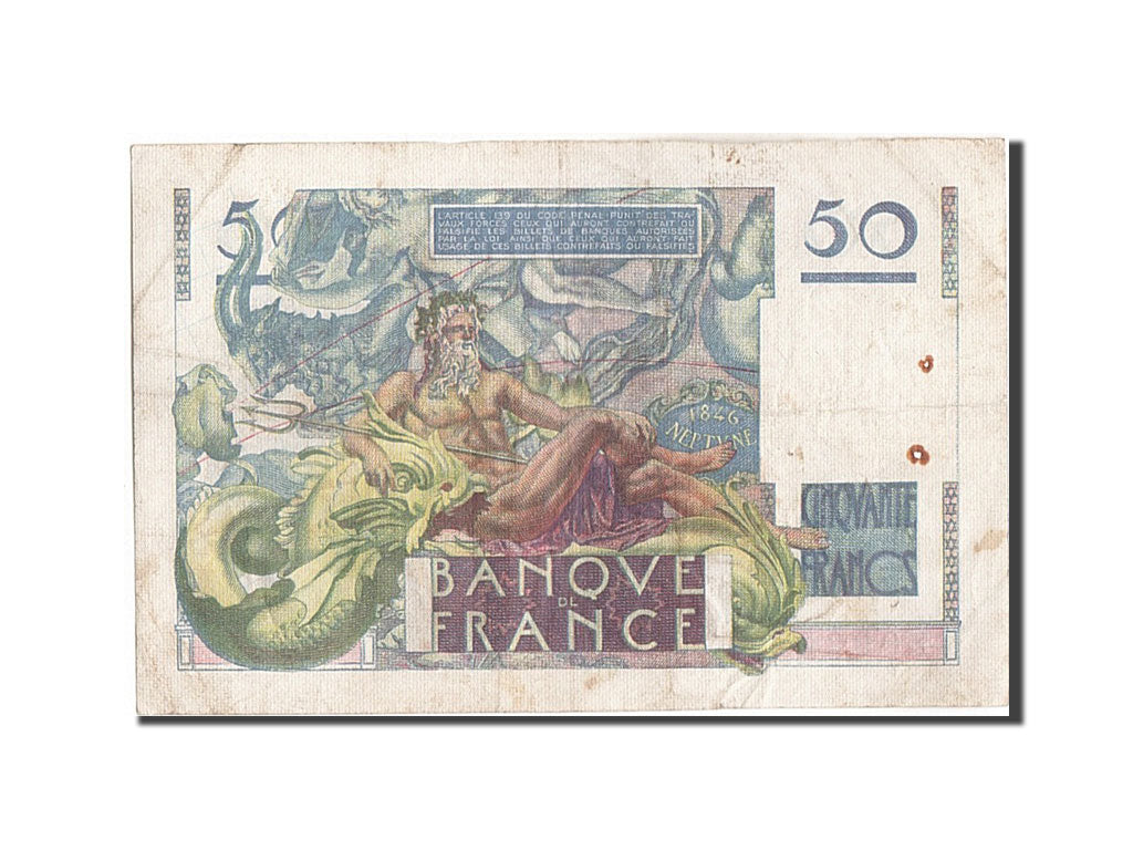 FRANCE, 50 Francs, 50 F 1946-1951 ''Le Verrier'', 1946, KM:127a, 1946-05-02,...