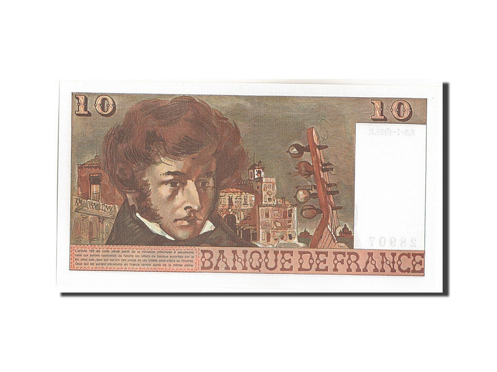 Banknote, France, 10 Francs, 10 F 1972-1978 ''Berlioz'', 1975, 1975-02-06