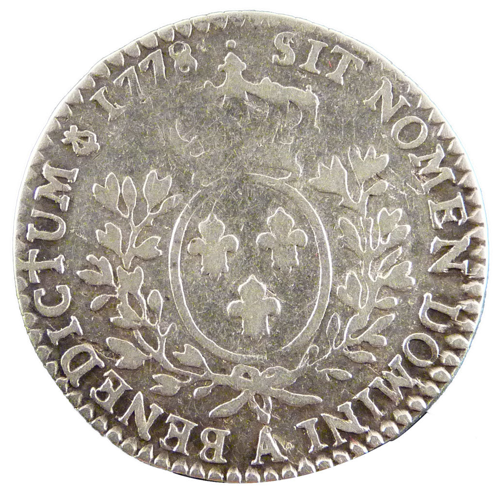 LOUIS XVI, 1/10 Écu aux Branches d'Olivier
