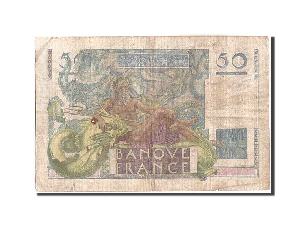 Billet, France, 50 Francs, 50 F 1946-1951 ''Le Verrier'', 1950, 1950-08-24, TB
