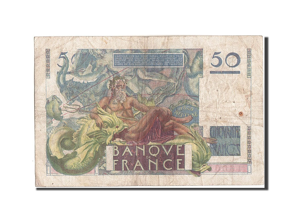 Banconote, Francia, 50 Francs, 50 F 1946-1951 ''Le Verrier'', 1946, 1946-05-02