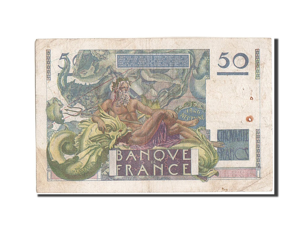 France, 50 Francs, 50 F 1946-1951 ''Le Verrier'', 1947, KM:127b, 1947-03-20,...