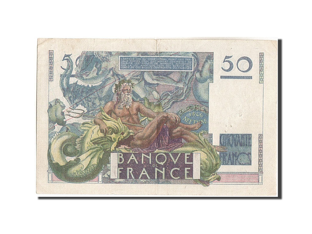France, 50 Francs, 50 F 1946-1951 ''Le Verrier'', 1946, KM:127a, 1946-03-28,...