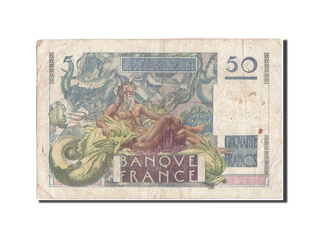 Banconote, Francia, 50 Francs, 50 F 1946-1951 ''Le Verrier'', 1946, 1946-05-02