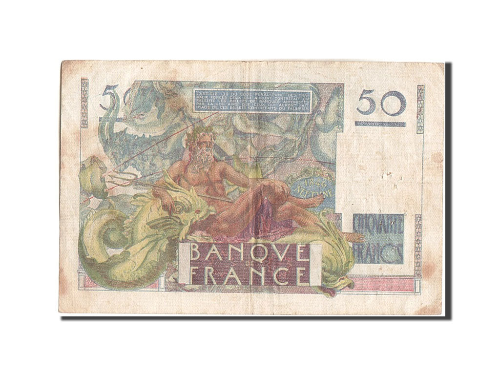 Billete, Francia, 50 Francs, 50 F 1946-1951 ''Le Verrier'', 1949, 1949-05-19