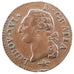 Francia, Louis XVI, Sol ou sou, Sol, 1787, Lyon, BB, Rame, Gadoury:350