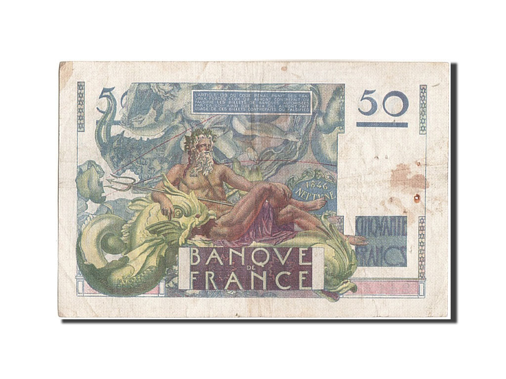 Banknote, France, 50 Francs, 50 F 1946-1951 ''Le Verrier'', 1946, 1946-05-02
