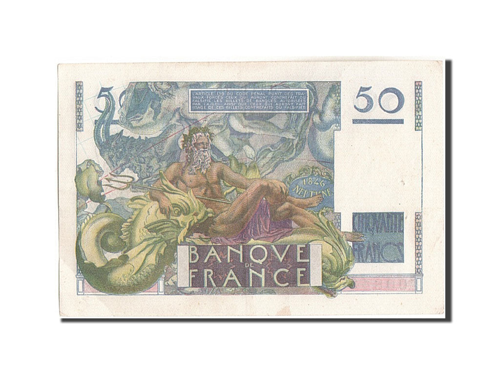 France, 50 Francs, 50 F 1946-1951 ''Le Verrier'', 1948, KM:127b, 1948-04-08,...