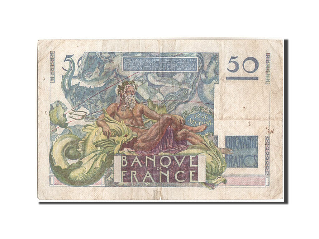 Banknote, France, 50 Francs, 50 F 1946-1951 ''Le Verrier'', 1946, 1946-05-02