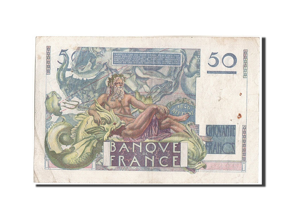 Billete, Francia, 50 Francs, 50 F 1946-1951 ''Le Verrier'', 1946, 1946-05-02