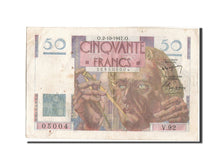 France, 50 Francs, 50 F 1946-1951 ''Le Verrier'', 1947, KM:127b, 1947-10-02,...