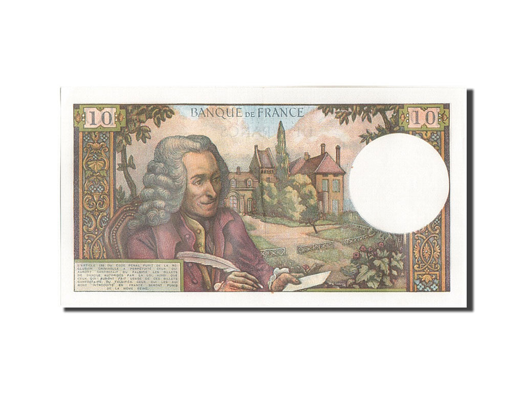 France, 10 Francs, 10 F 1963-1973 ''Voltaire'', 1967, KM:147b, 1967-01-05, UN...