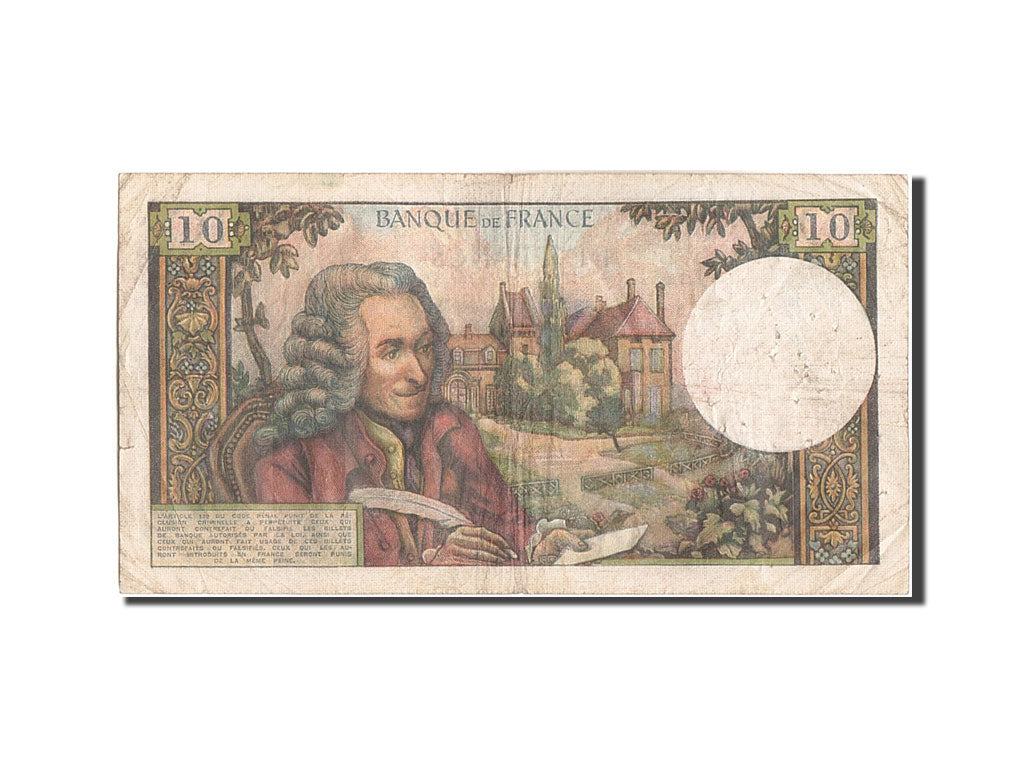 Billete, Francia, 10 Francs, 10 F 1963-1973 ''Voltaire'', 1967, 1967-12-07, BC