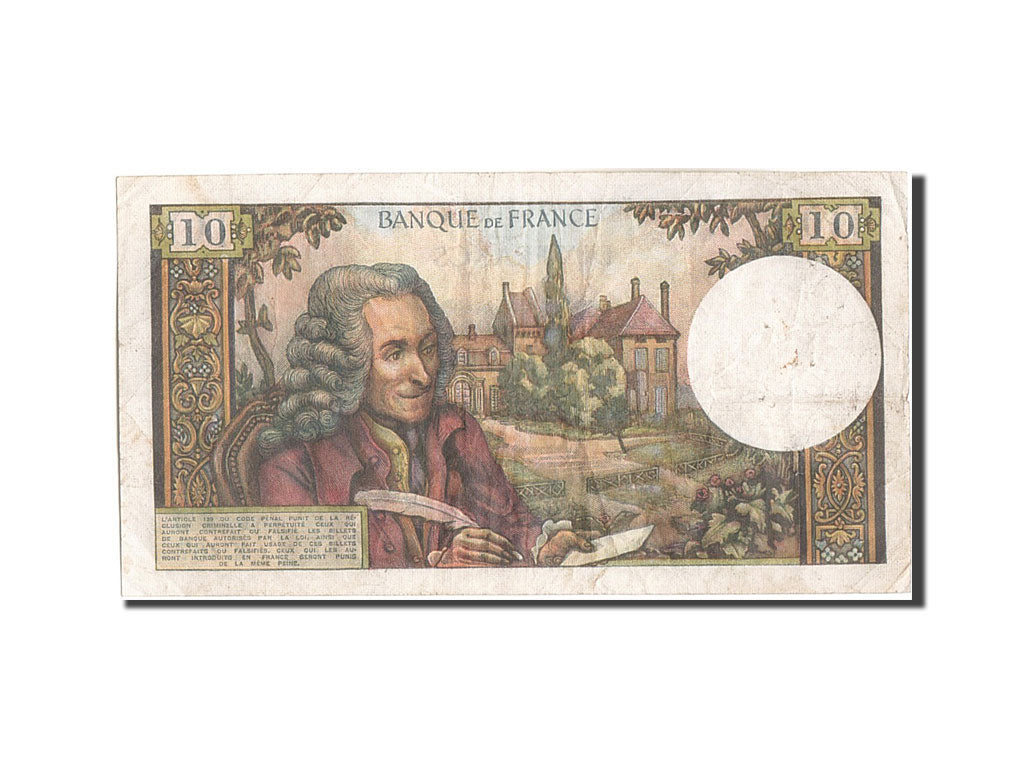 Banknote, France, 10 Francs, 10 F 1963-1973 ''Voltaire'', 1969, 1969-05-08