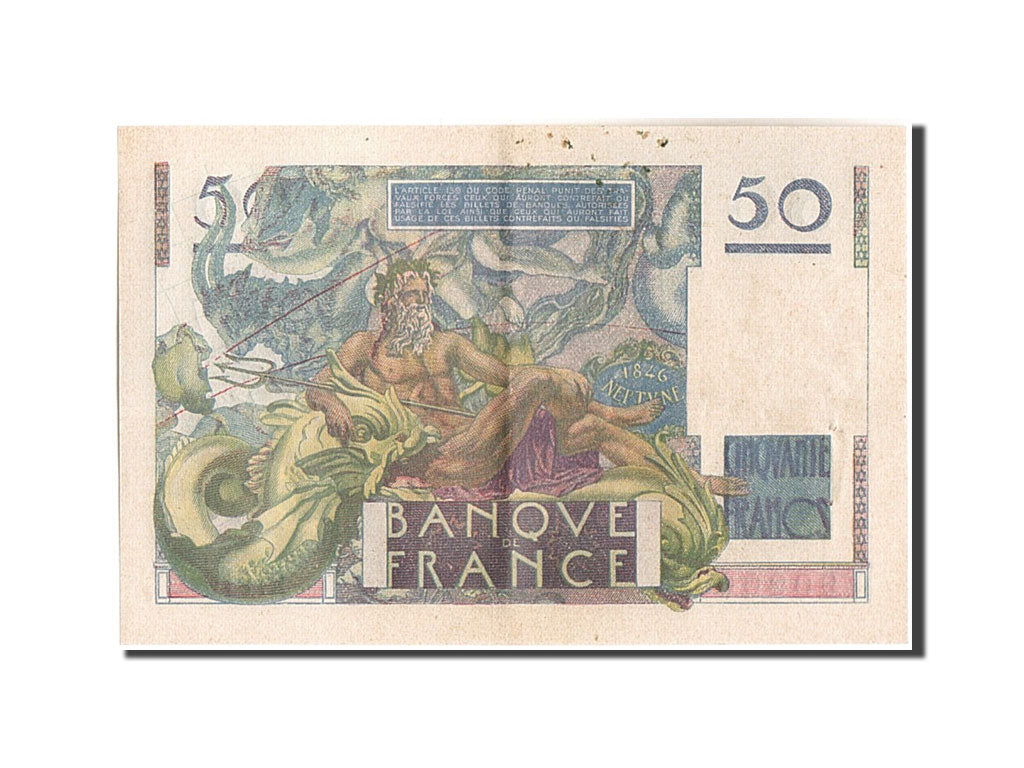 Frankreich, 50 Francs, 50 F 1946-1951 ''Le Verrier'', 1949, KM:127b, 1949-02-...
