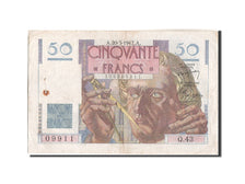 France, 50 Francs, 50 F 1946-1951 ''Le Verrier'', KM:127b, 1947-03-20, TB