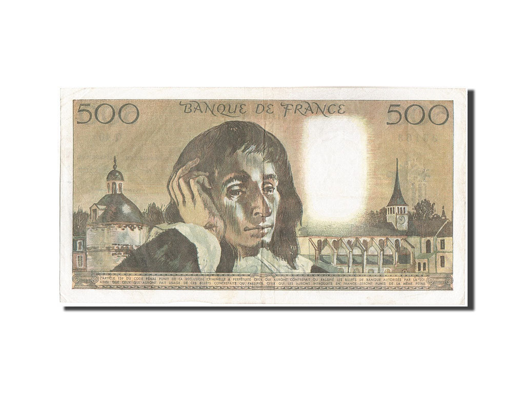 Billet, France, 500 Francs, 500 F 1968-1993 ''Pascal'', 1973, 1973-12-06, TTB