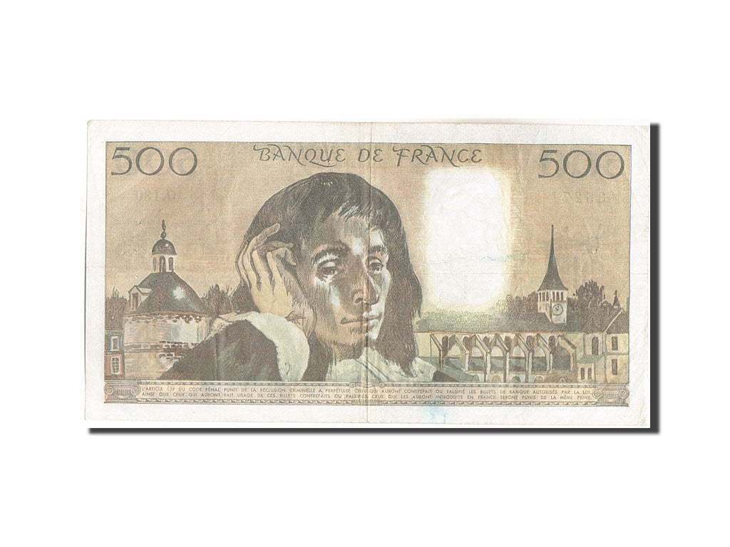 Francia, 500 Francs, 500 F 1968-1993 ''Pascal'', 1981, KM:156e, 1981-01-08, B...