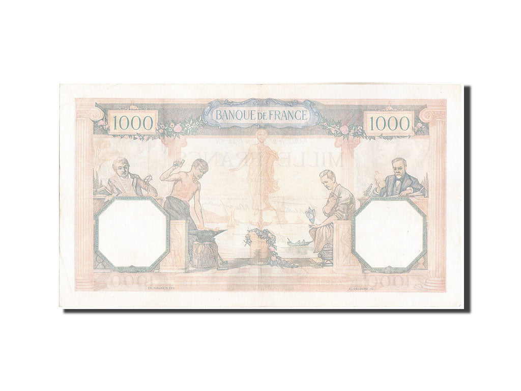 France, 1000 Francs, 1 000 F 1927-1940 ''Cérès et Mercure'', 1938, KM:90c,...