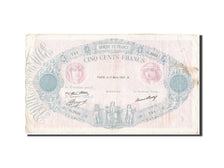 Francia, 500 Francs, 500 F 1888-1940 ''Bleu et Rose'', 1937, KM:66m, 1937-03-...