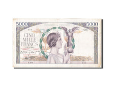 Geldschein, Frankreich, 5000 Francs, 5 000 F 1934-1944 ''Victoire'', 1939