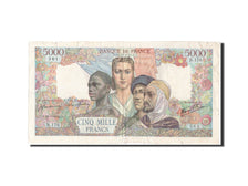 Biljet, Frankrijk, 5000 Francs, 5 000 F 1942-1947 ''Empire Français'', 1944
