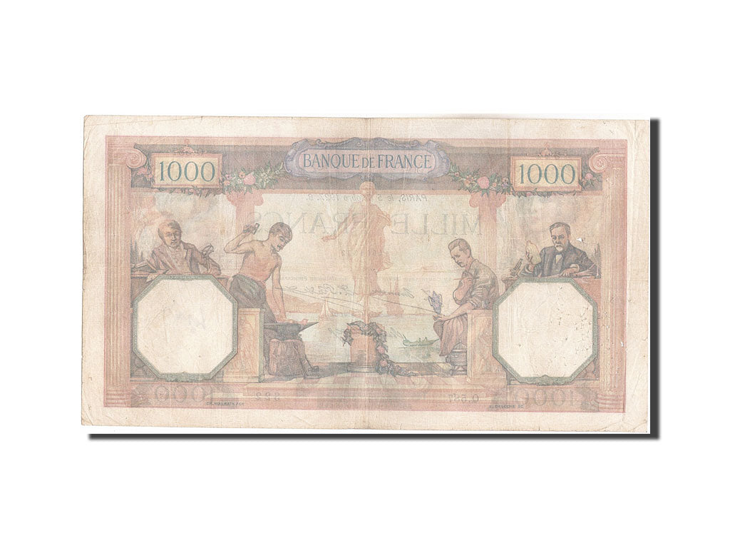 Frankreich, 1000 Francs, 1 000 F 1927-1940 ''Cérès et Mercure'', 1927, KM:7...