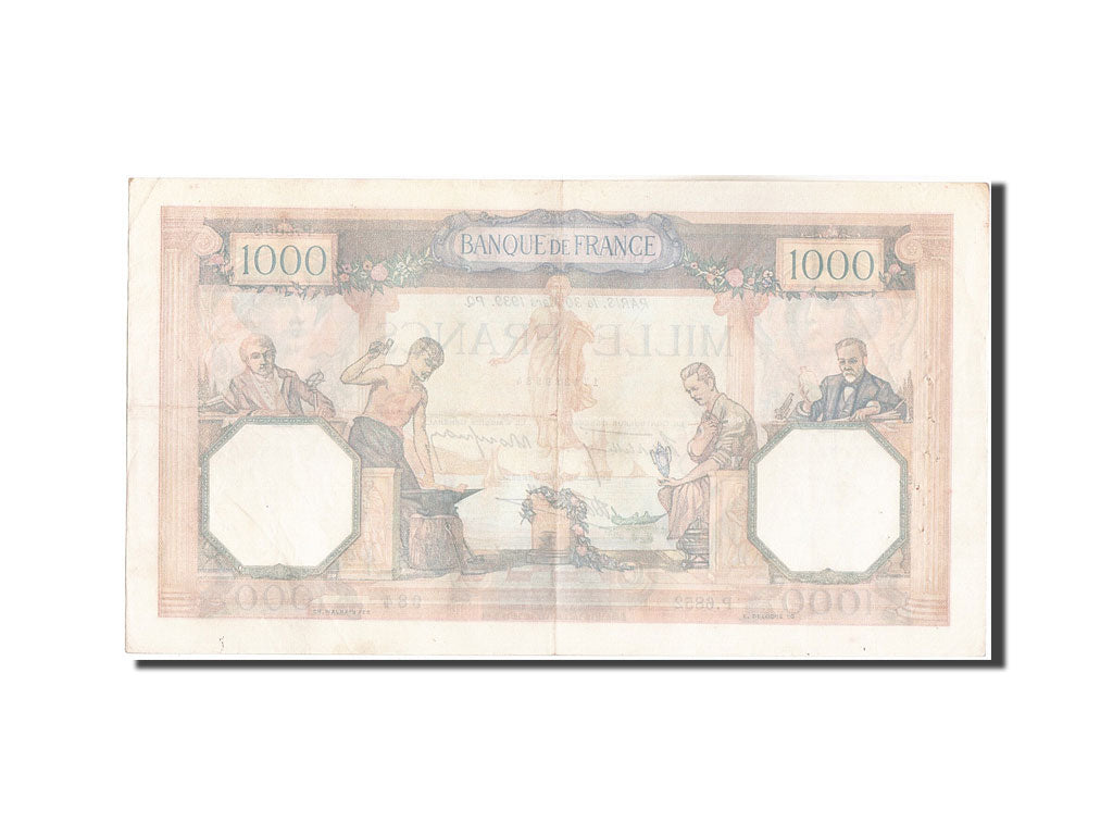 France, 1000 Francs, 1 000 F 1927-1940 ''Cérès et Mercure'', 1939, KM:90c,...