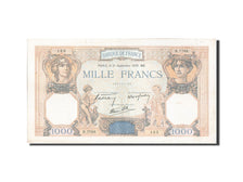 France, 1000 Francs, 1 000 F 1927-1940 ''Cérès et Mercure'', 1939, KM:90c,...