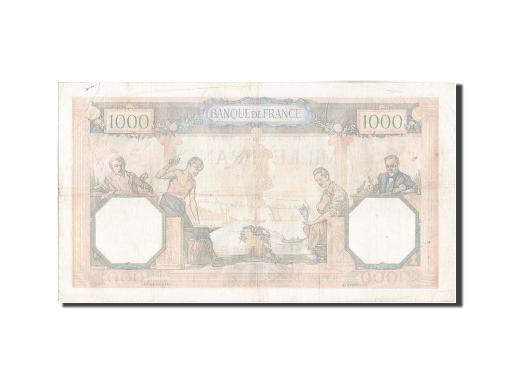 France, 1000 Francs, 1 000 F 1927-1940 ''Cérès et Mercure'', 1939, KM:90c,...