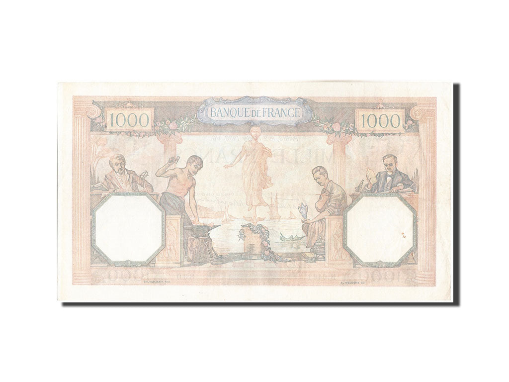 Billete, Francia, 1000 Francs, 1 000 F 1927-1940 ''Cérès et Mercure'', 1939
