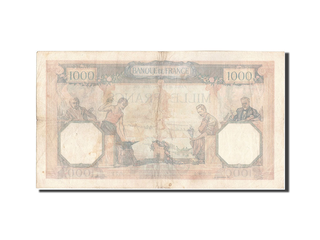 France, 1000 Francs, 1 000 F 1927-1940 ''Cérès et Mercure'', 1939, KM:90c,...