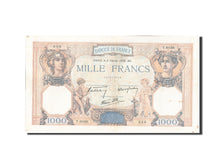 Banknot, Francja, 1000 Francs, Cérès et Mercure, 1939, 1939-02-02, EF(40-45)