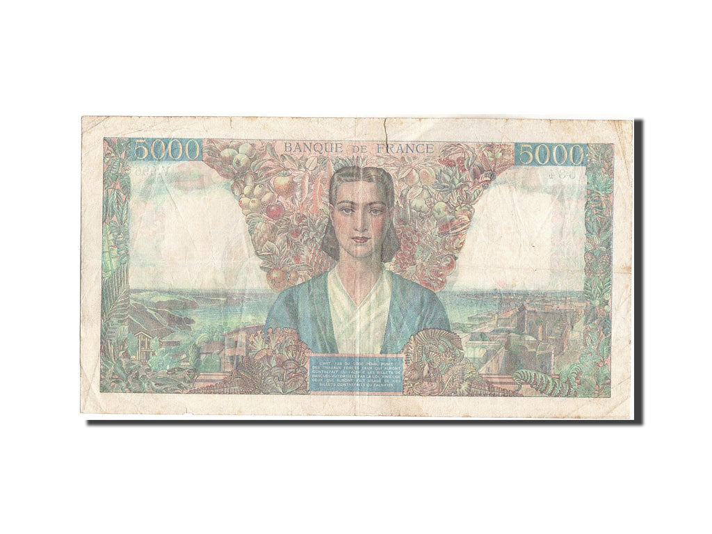 France, 5000 Francs, 5 000 F 1942-1947 ''Empire Français'', 1945, KM:103c, 1...