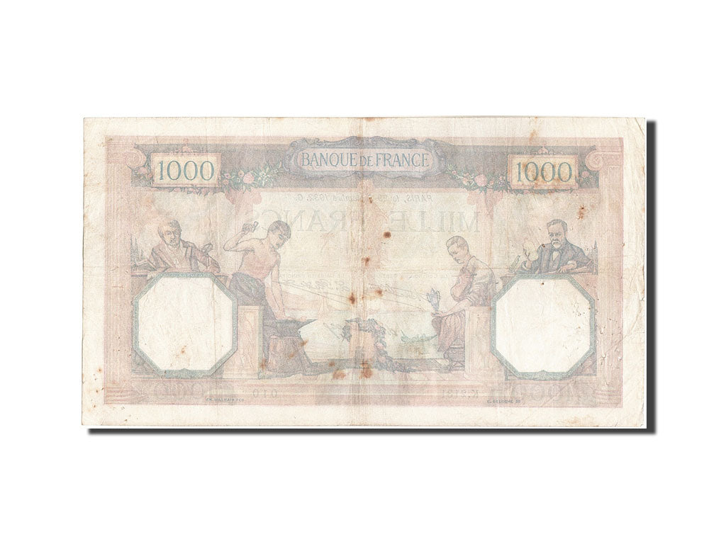 Banconote, Francia, 1000 Francs, 1 000 F 1927-1940 ''Cérès et Mercure'', 1932