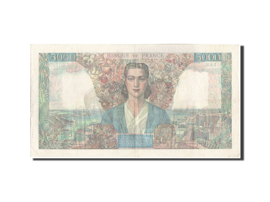 France, 5000 Francs, 5 000 F 1942-1947 ''Empire Français'', 1945, KM:103c, 1...