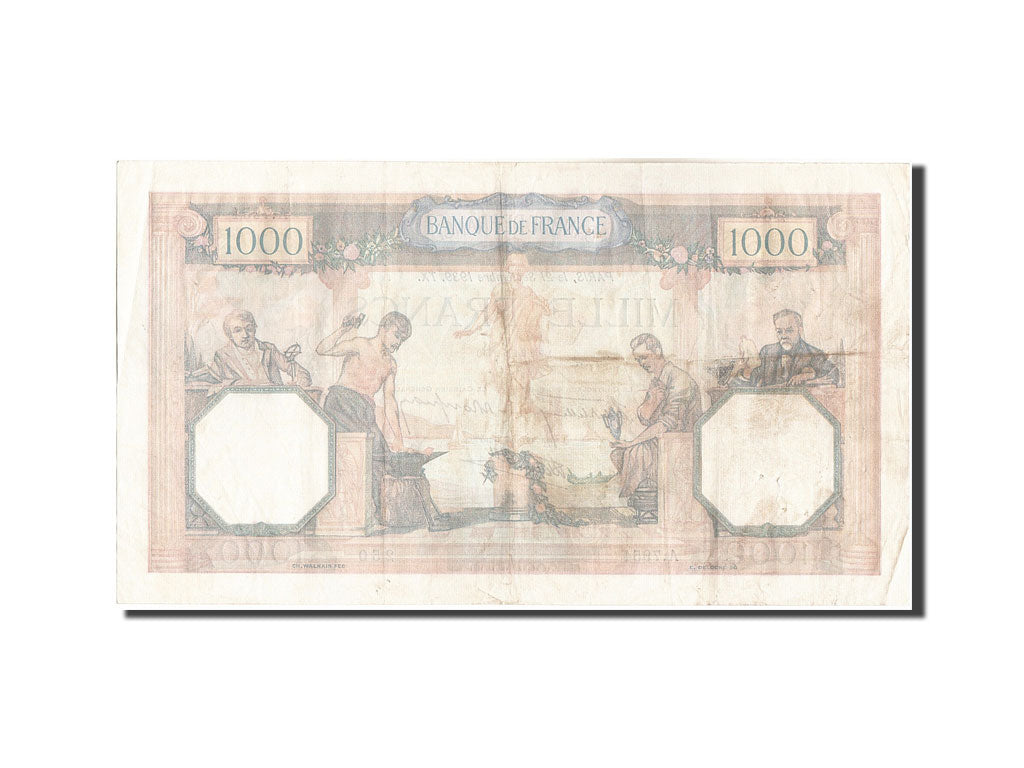 Francia, 1000 Francs, 1 000 F 1927-1940 ''Cérès et Mercure'', 1939, KM:90c,...