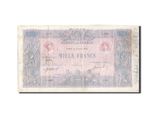 Banknot, Francja, 1000 Francs, Bleu et Rose, 1916, 1916-04-14, VF(20-25)