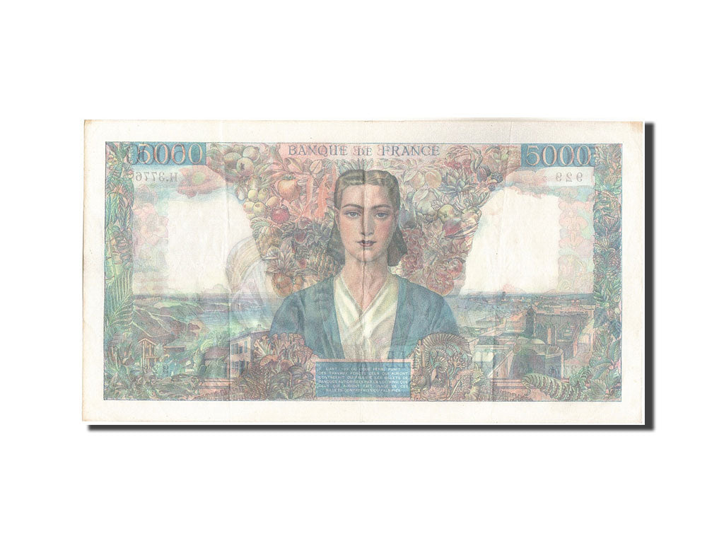 Banknote, France, 5000 Francs, 5 000 F 1942-1947 ''Empire Français'', 1947