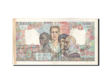 Banconote, Francia, 5000 Francs, 5 000 F 1942-1947 ''Empire Français'', 1947