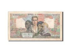 Billet, France, 5000 Francs, 5 000 F 1942-1947 ''Empire Français'', 1947