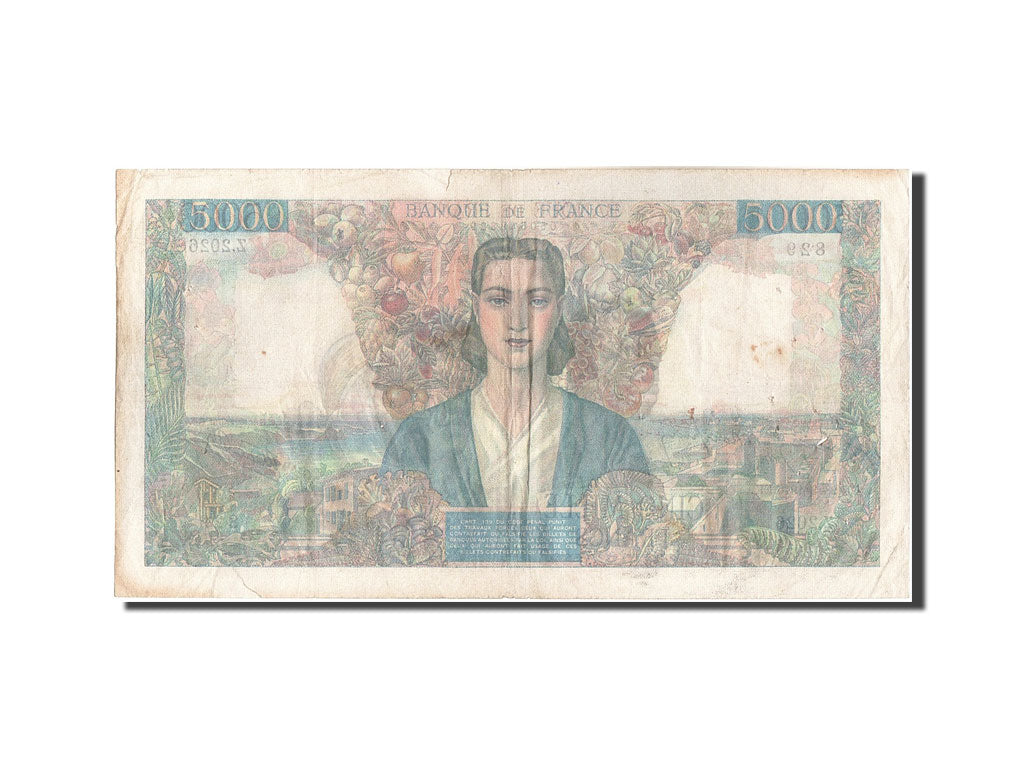 France, 5000 Francs, 5 000 F 1942-1947 ''Empire Français'', 1946, KM:103c, 1...
