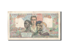 France, 5000 Francs, 5 000 F 1942-1947 ''Empire Français'', 1945, KM:103c, 1...