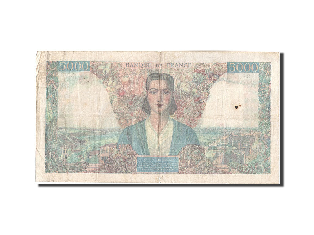 France, 5000 Francs, 5 000 F 1942-1947 ''Empire Français'', 1945, KM:103c, 1...