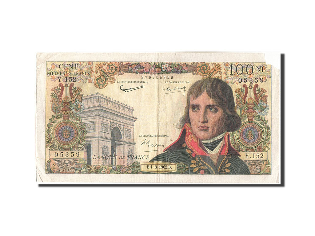 France, 100 Nouveaux Francs, 100 NF 1959-1964 ''Bonaparte'', 1962, KM:144a, 1...