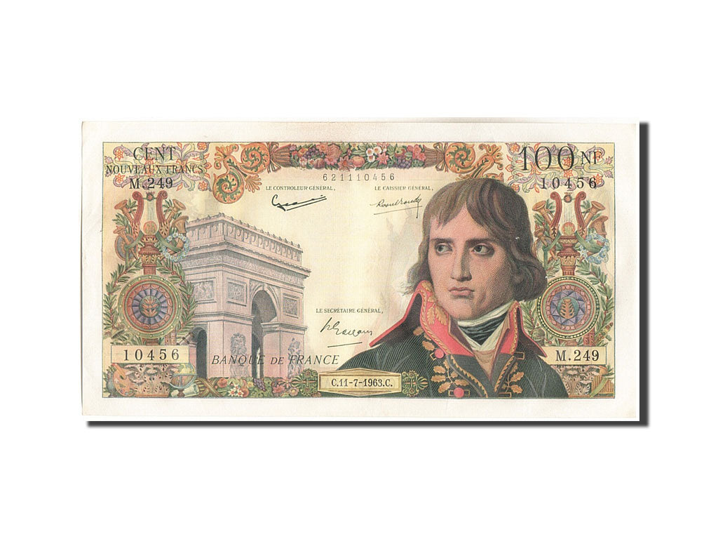 France, 100 Nouveaux Francs, 100 NF 1959-1964 ''Bonaparte'', 1963, KM:144a, 1...