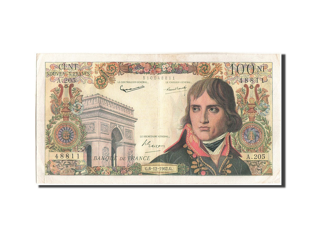 Frankreich, 100 Nouveaux Francs, 100 NF 1959-1964 ''Bonaparte'', 1962, KM:144...