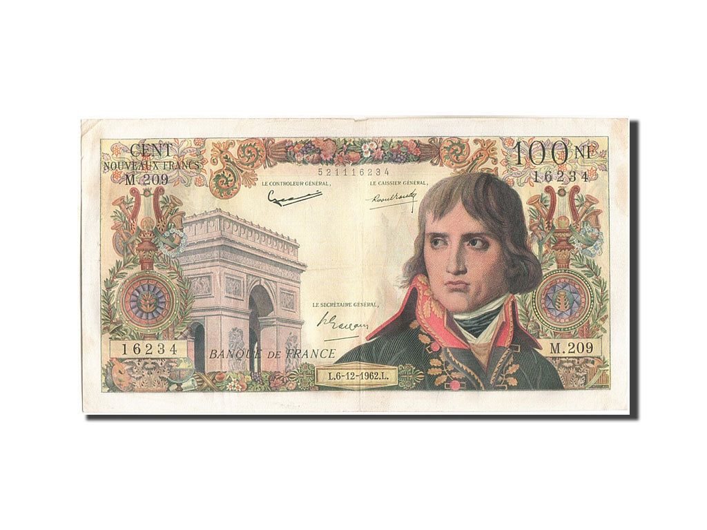 France, 100 Nouveaux Francs, 100 NF 1959-1964 ''Bonaparte'', 1962, KM:144a, 1...