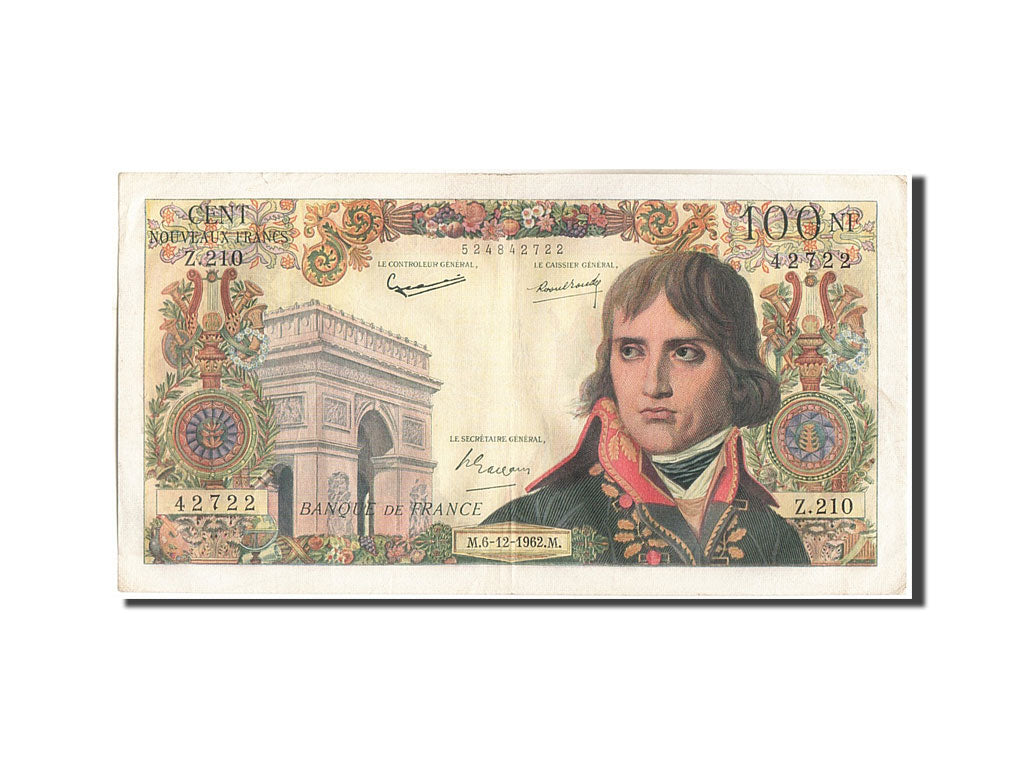 Frankreich, 100 Nouveaux Francs, 100 NF 1959-1964 ''Bonaparte'', 1962, KM:144...