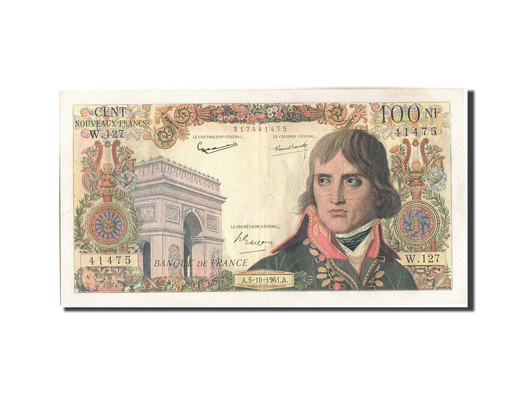 Francia, 100 Nouveaux Francs, 100 NF 1959-1964 ''Bonaparte'', 1961, KM:144a,...